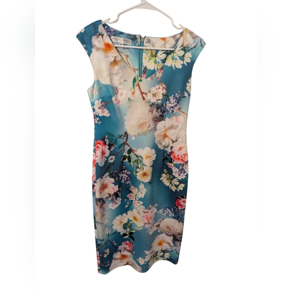 Maggy London, Floral Print Midi Dress,4p